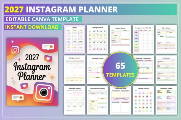 Download Editable 2027 Instagram Planner - Premium Resources